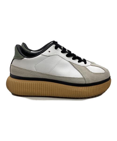 Onitsuka Tiger（オニツカタイガー）Onitsuka Tiger (オニツカタイガー) スニーカー ホワイト×グレー サイズ:23.5の古着・服飾アイテム