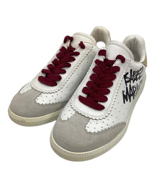 ISABEL MARANT（イザベルマラン）ISABEL MARANT (イザベルマラン) ローカットスニーカー ホワイト×グレー サイズ:35の古着・服飾アイテム