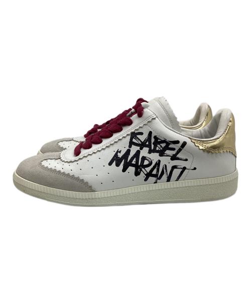 ISABEL MARANT（イザベルマラン）ISABEL MARANT (イザベルマラン) ローカットスニーカー ホワイト×グレー サイズ:35の古着・服飾アイテム