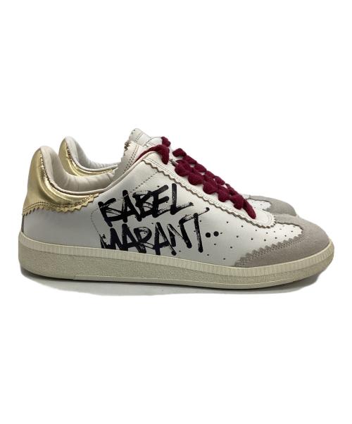 ISABEL MARANT（イザベルマラン）ISABEL MARANT (イザベルマラン) ローカットスニーカー ホワイト×グレー サイズ:35の古着・服飾アイテム