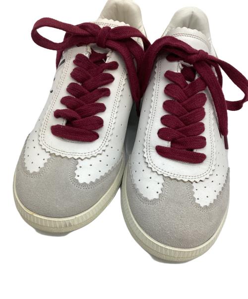 ISABEL MARANT（イザベルマラン）ISABEL MARANT (イザベルマラン) ローカットスニーカー ホワイト×グレー サイズ:35の古着・服飾アイテム