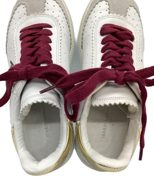 ISABEL MARANT（イザベルマラン）ISABEL MARANT (イザベルマラン) ローカットスニーカー ホワイト×グレー サイズ:35の古着・服飾アイテム