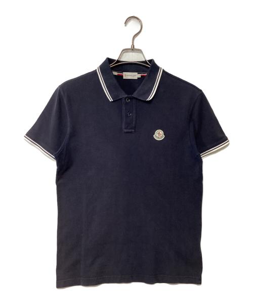 MONCLER（モンクレール）MONCLER (モンクレール) ポロシャツ ネイビー サイズ:Lの古着・服飾アイテム