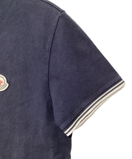 MONCLER（モンクレール）MONCLER (モンクレール) ポロシャツ ネイビー サイズ:Lの古着・服飾アイテム