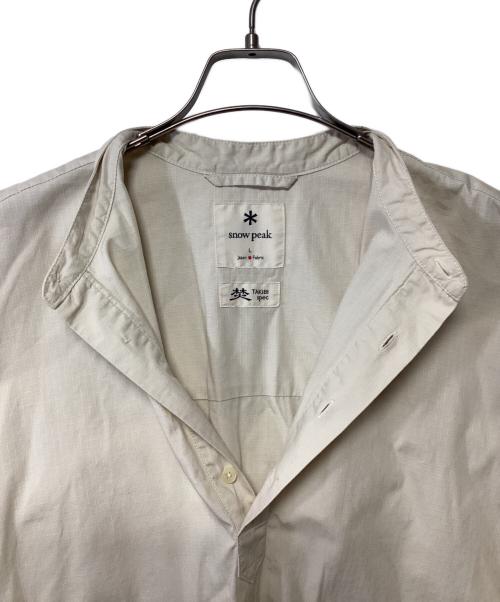 Snow peak（スノーピーク）Snow peak (スノーピーク) 長袖シャツ アイボリー サイズ:Lの古着・服飾アイテム