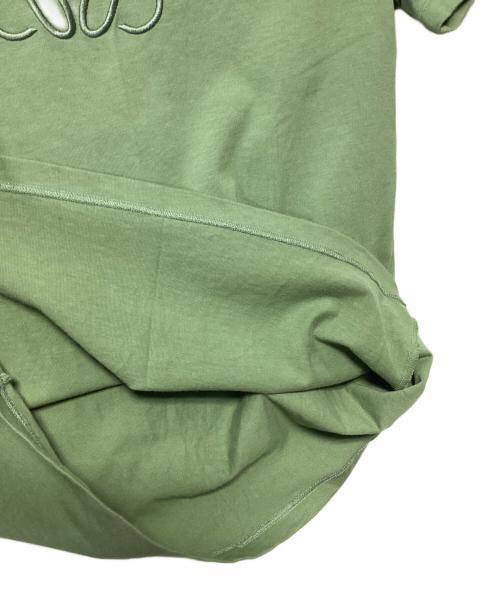 LOEWE（ロエベ）LOEWE (ロエベ) アナグラム刺繍Tシャツ グリーン サイズ:Sの古着・服飾アイテム