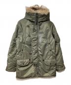 HOUSTONヒューストン）の古着「N-3Bタイプコート」｜セージグリーン