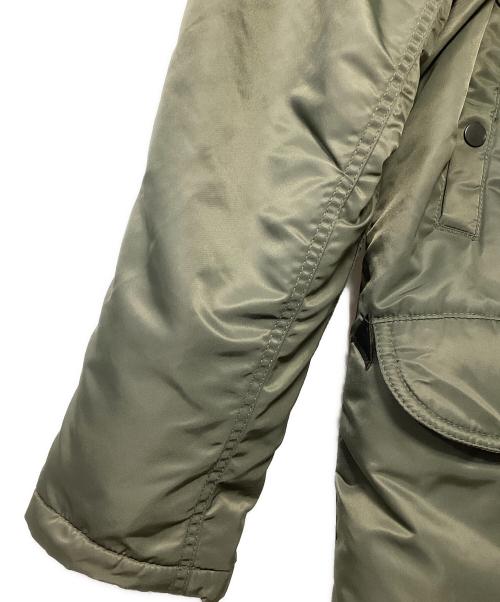 HOUSTON（ヒューストン）HOUSTON (ヒューストン) N-3Bタイプコート セージグリーン サイズ:MEDIUMの古着・服飾アイテム