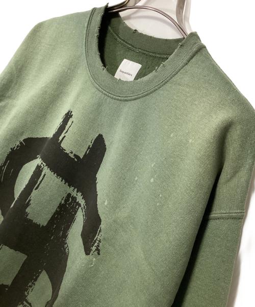 SASQUATCHfabrix.（サスクワッチファブリックス）SASQUATCHfabrix. (サスクワッチファブリックス) スウェット グリーン サイズ:Largeの古着・服飾アイテム