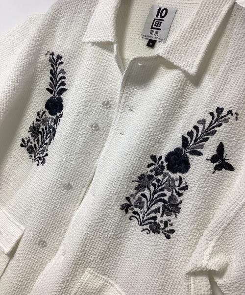 TENBOX（テンボックス）TENBOX (テンボックス) 半袖シャツ ホワイト サイズ:Mの古着・服飾アイテム