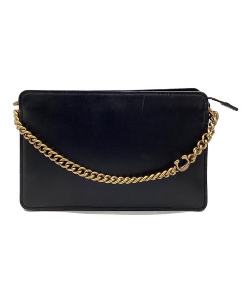 COACH（コーチ）COACH (コーチ) チェーンストラップバッグ ブラックの古着・服飾アイテム