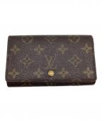 LOUIS VUITTONルイ ヴィトン）の古着「ポルトフォイユ・トレゾール」｜ブラウン