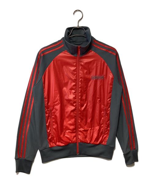 adidas Originals（アディダスオリジナル）adidas Originals (アディダスオリジナル) トラックジャケット レッド×グレー サイズ:Lの古着・服飾アイテム
