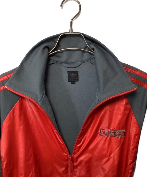adidas Originals（アディダスオリジナル）adidas Originals (アディダスオリジナル) トラックジャケット レッド×グレー サイズ:Lの古着・服飾アイテム