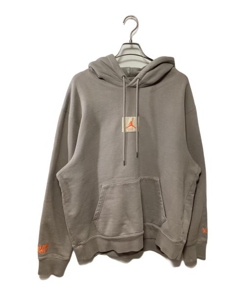 JORDAN（ジョーダン）JORDAN (ジョーダン) パーカー グレー×オレンジ サイズ:XLの古着・服飾アイテム