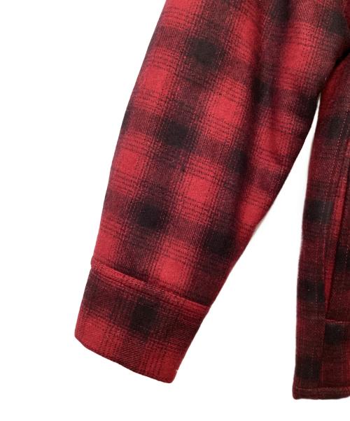 UNIVERSAL OVERALL（ユニバーサルオーバーオール）UNIVERSAL OVERALL (ユニバーサルオーバーオール) シャツジャケット レッド×ブラック サイズ:Lの古着・服飾アイテム