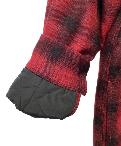 UNIVERSAL OVERALL（ユニバーサルオーバーオール）UNIVERSAL OVERALL (ユニバーサルオーバーオール) シャツジャケット レッド×ブラック サイズ:Lの古着・服飾アイテム