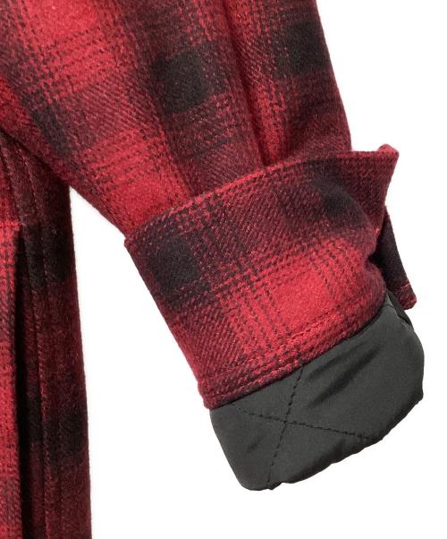 UNIVERSAL OVERALL（ユニバーサルオーバーオール）UNIVERSAL OVERALL (ユニバーサルオーバーオール) シャツジャケット レッド×ブラック サイズ:Lの古着・服飾アイテム