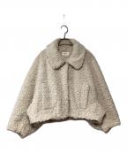 Snidelスナイデル）の古着「ショートボアコート」｜アイボリー