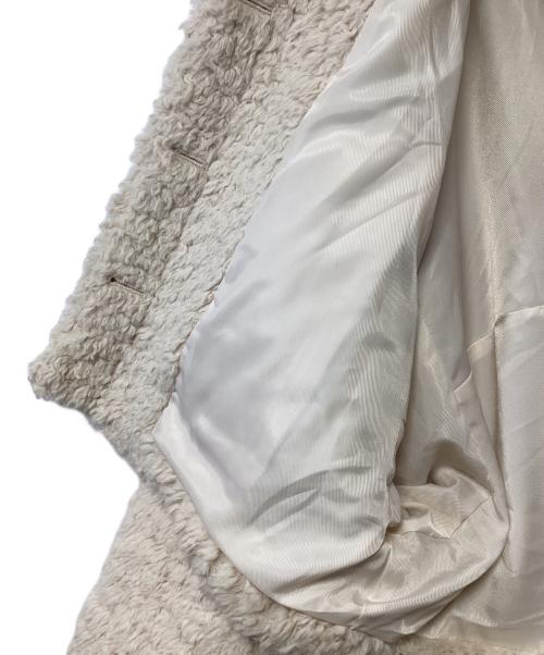 Snidel（スナイデル）Snidel (スナイデル) ショートボアコート アイボリー サイズ:Fの古着・服飾アイテム