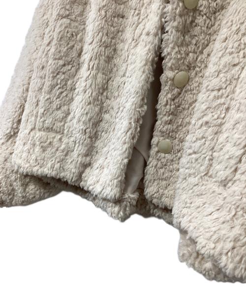 Snidel（スナイデル）Snidel (スナイデル) ショートボアコート アイボリー サイズ:Fの古着・服飾アイテム