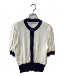 Yves Saint Laurent（イヴサンローラン）の古着「カーディガン」｜ホワイト×ネイビー