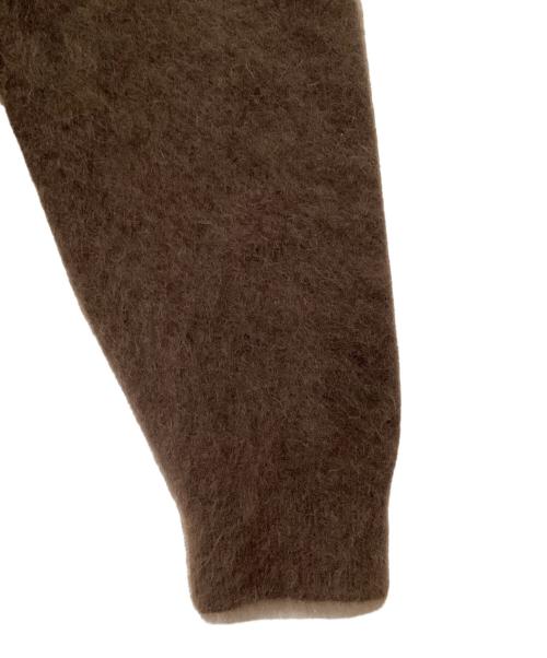 BEAUTY&YOUTH（ビューティーアンドユース）BEAUTY&YOUTH (ビューティーアンドユース) ヘアリーVネックニットプルオーバー ブラウン サイズ:記載なしの古着・服飾アイテム