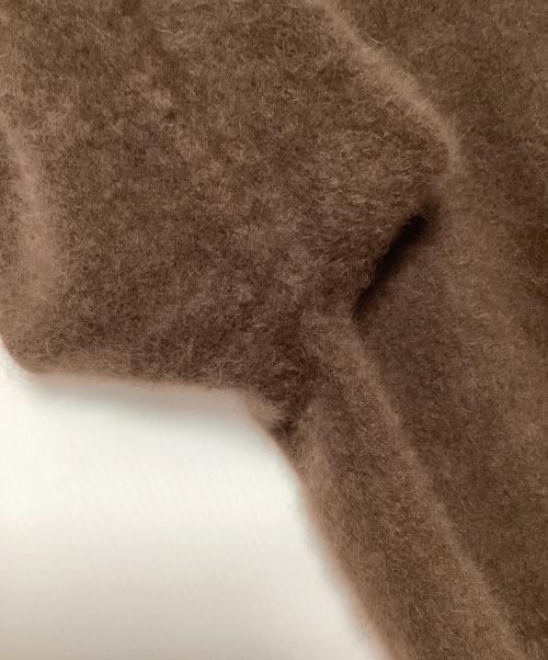 BEAUTY&YOUTH（ビューティーアンドユース）BEAUTY&YOUTH (ビューティーアンドユース) ヘアリーVネックニットプルオーバー ブラウン サイズ:記載なしの古着・服飾アイテム