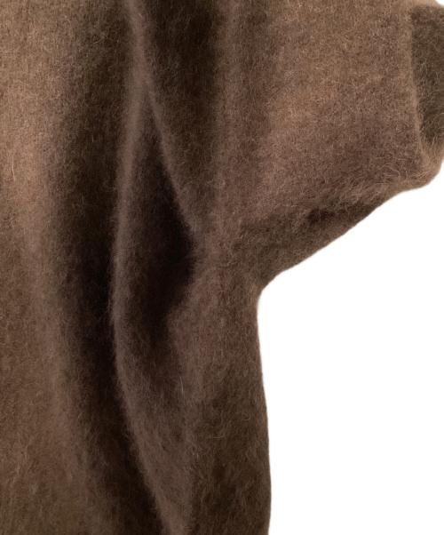 BEAUTY&YOUTH（ビューティーアンドユース）BEAUTY&YOUTH (ビューティーアンドユース) ヘアリーVネックニットプルオーバー ブラウン サイズ:記載なしの古着・服飾アイテム