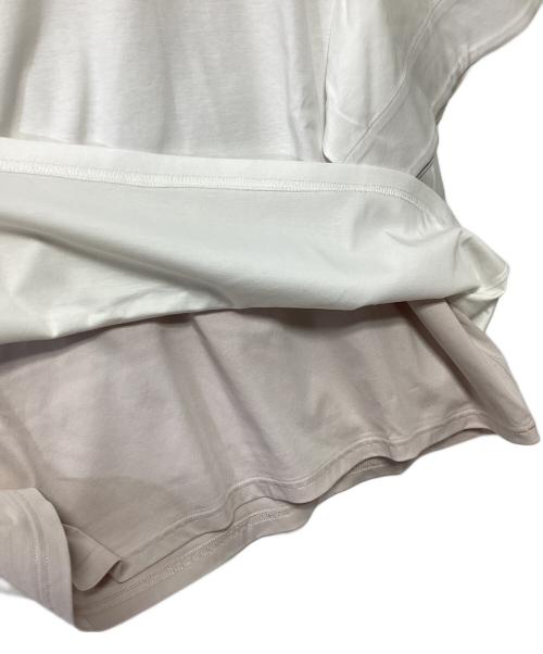 LOHEN（ローヘン）LOHEN (ローヘン) バイカラーレイヤードT シャツ ホワイト サイズ:Fの古着・服飾アイテム