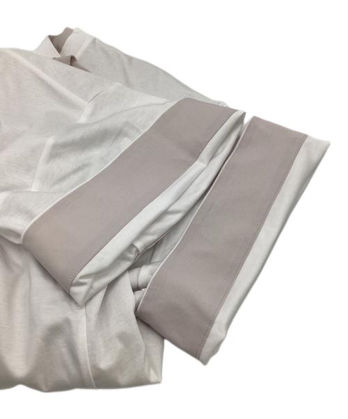 LOHEN（ローヘン）LOHEN (ローヘン) バイカラーレイヤードT シャツ ホワイト サイズ:Fの古着・服飾アイテム