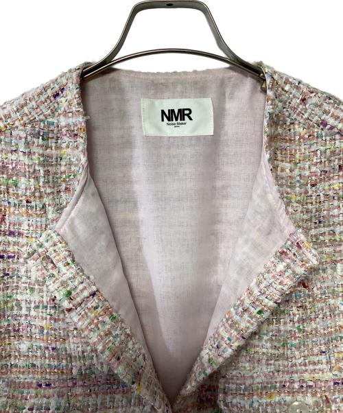 NOISE MAKER（ノイズメーカー）NOISE MAKER (ノイズメーカー) ツイードスリーブレスジャケット ライトピンク サイズ:36の古着・服飾アイテム