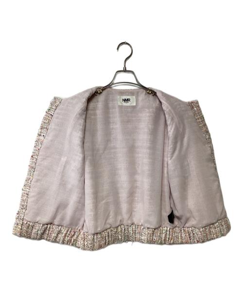 NOISE MAKER（ノイズメーカー）NOISE MAKER (ノイズメーカー) ツイードスリーブレスジャケット ライトピンク サイズ:36の古着・服飾アイテム
