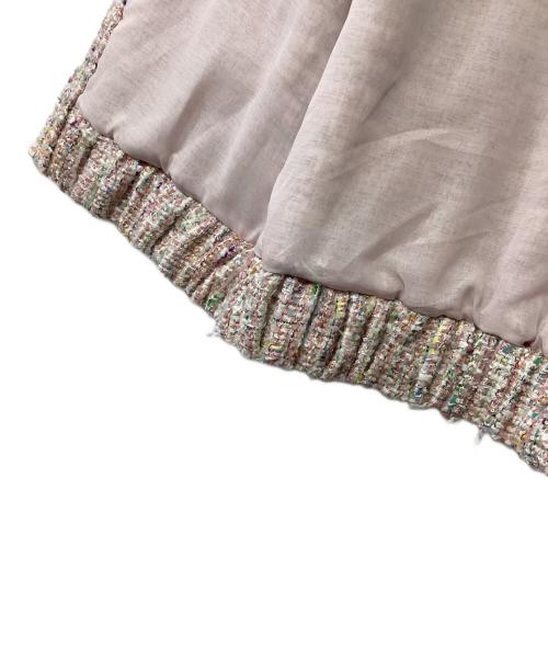 NOISE MAKER（ノイズメーカー）NOISE MAKER (ノイズメーカー) ツイードスリーブレスジャケット ライトピンク サイズ:36の古着・服飾アイテム