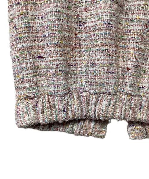 NOISE MAKER（ノイズメーカー）NOISE MAKER (ノイズメーカー) ツイードスリーブレスジャケット ライトピンク サイズ:36の古着・服飾アイテム