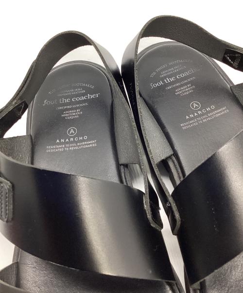 foot the coacher（フットザコーチャー）foot the coacher (フットザコーチャー) サンダル ブラック サイズ:9の古着・服飾アイテム