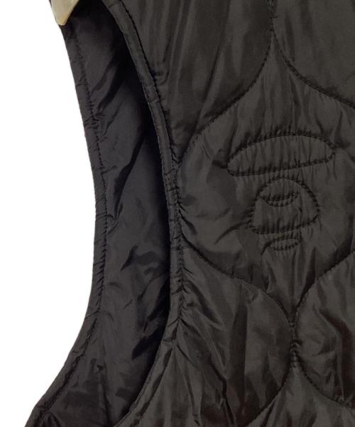 A BATHING APE（ア ベイシング エイプ）A BATHING APE (ア ベイシング エイプ) キルティングベスト ブラック×オレンジ サイズ:Mの古着・服飾アイテム