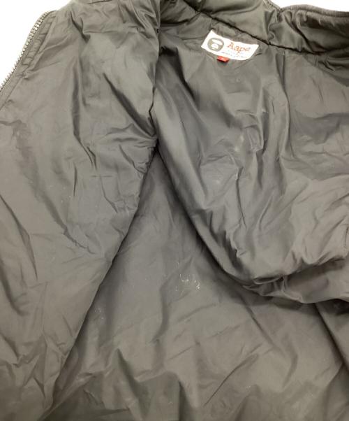 A BATHING APE（ア ベイシング エイプ）A BATHING APE (ア ベイシング エイプ) キルティングベスト ブラック×オレンジ サイズ:Mの古着・服飾アイテム