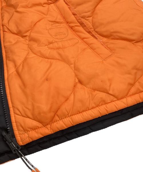 A BATHING APE（ア ベイシング エイプ）A BATHING APE (ア ベイシング エイプ) キルティングベスト ブラック×オレンジ サイズ:Mの古着・服飾アイテム