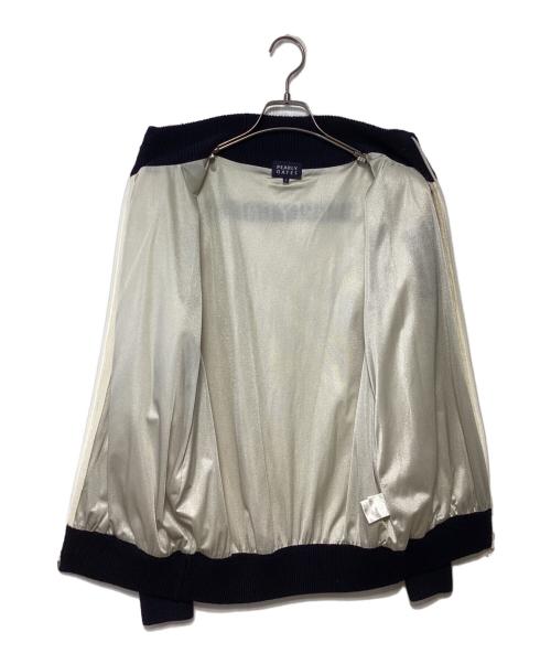 PEARLY GATES（パーリーゲイツ）PEARLY GATES (パーリーゲイツ) ニットジャケット アイボリー×ブラック サイズ:4の古着・服飾アイテム