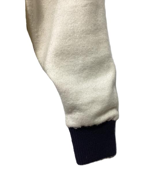 PEARLY GATES（パーリーゲイツ）PEARLY GATES (パーリーゲイツ) ニットジャケット アイボリー×ブラック サイズ:4の古着・服飾アイテム