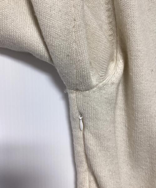 PEARLY GATES（パーリーゲイツ）PEARLY GATES (パーリーゲイツ) ニットジャケット アイボリー×ブラック サイズ:4の古着・服飾アイテム