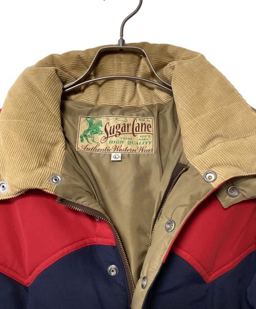 SUGAR CANE（シュガーケーン）SUGAR CANE (シュガーケーン) 中綿ジャケット ネイビー×レッド サイズ:Lの古着・服飾アイテム