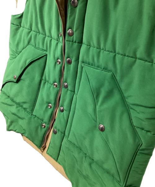 SUGAR CANE（シュガーケーン）SUGAR CANE (シュガーケーン) 中綿ベスト ネイビー×グリーン サイズ:Lの古着・服飾アイテム