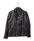 niko andニコアンド）の古着「ダブルライダースジャケット」｜ブラック