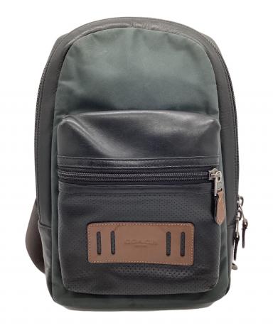 中古・古着通販】COACH (コーチ) ボディーバッグ ブラック×ブラウン