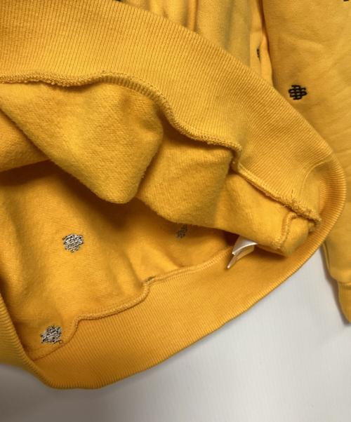 DOUBLE STANDARD CLOTHING（ダブルスタンダードクロージング）DOUBLE STANDARD CLOTHING (ダブルスタンダードクロージング) パフスリーブ刺繍パーカー イエロー サイズ:36の古着・服飾アイテム