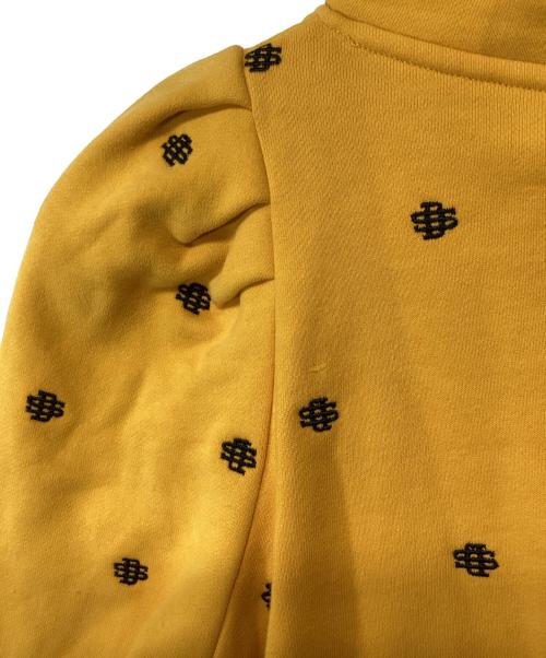 DOUBLE STANDARD CLOTHING（ダブルスタンダードクロージング）DOUBLE STANDARD CLOTHING (ダブルスタンダードクロージング) パフスリーブ刺繍パーカー イエロー サイズ:36の古着・服飾アイテム