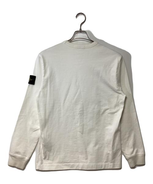 STONE ISLAND（ストーンアイランド）STONE ISLAND (ストーンアイランド) 長袖カットソー オフホワイト サイズ:Sの古着・服飾アイテム