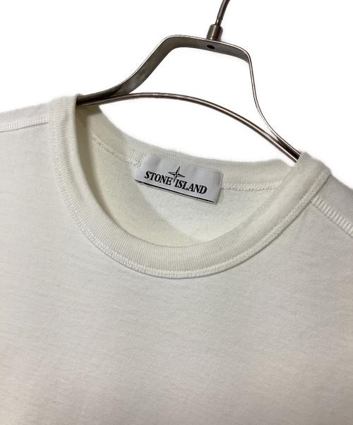STONE ISLAND（ストーンアイランド）STONE ISLAND (ストーンアイランド) 長袖カットソー オフホワイト サイズ:Sの古着・服飾アイテム